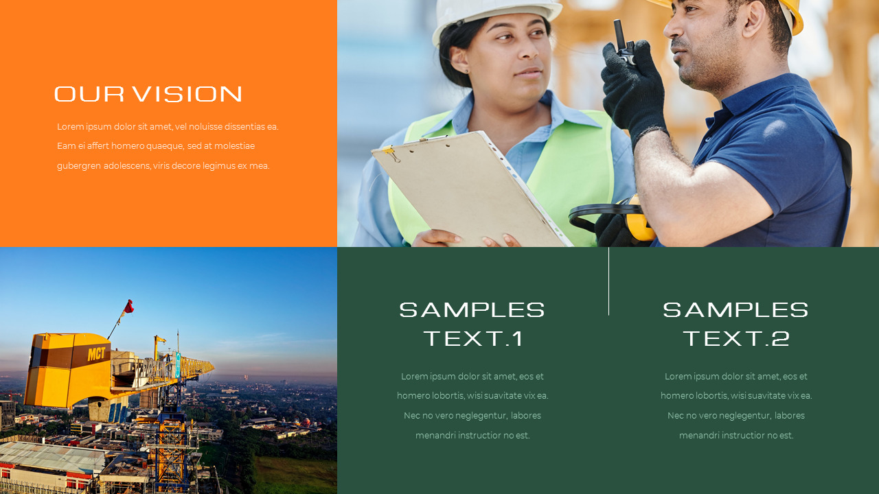 Construction Simple Google Slides Templates