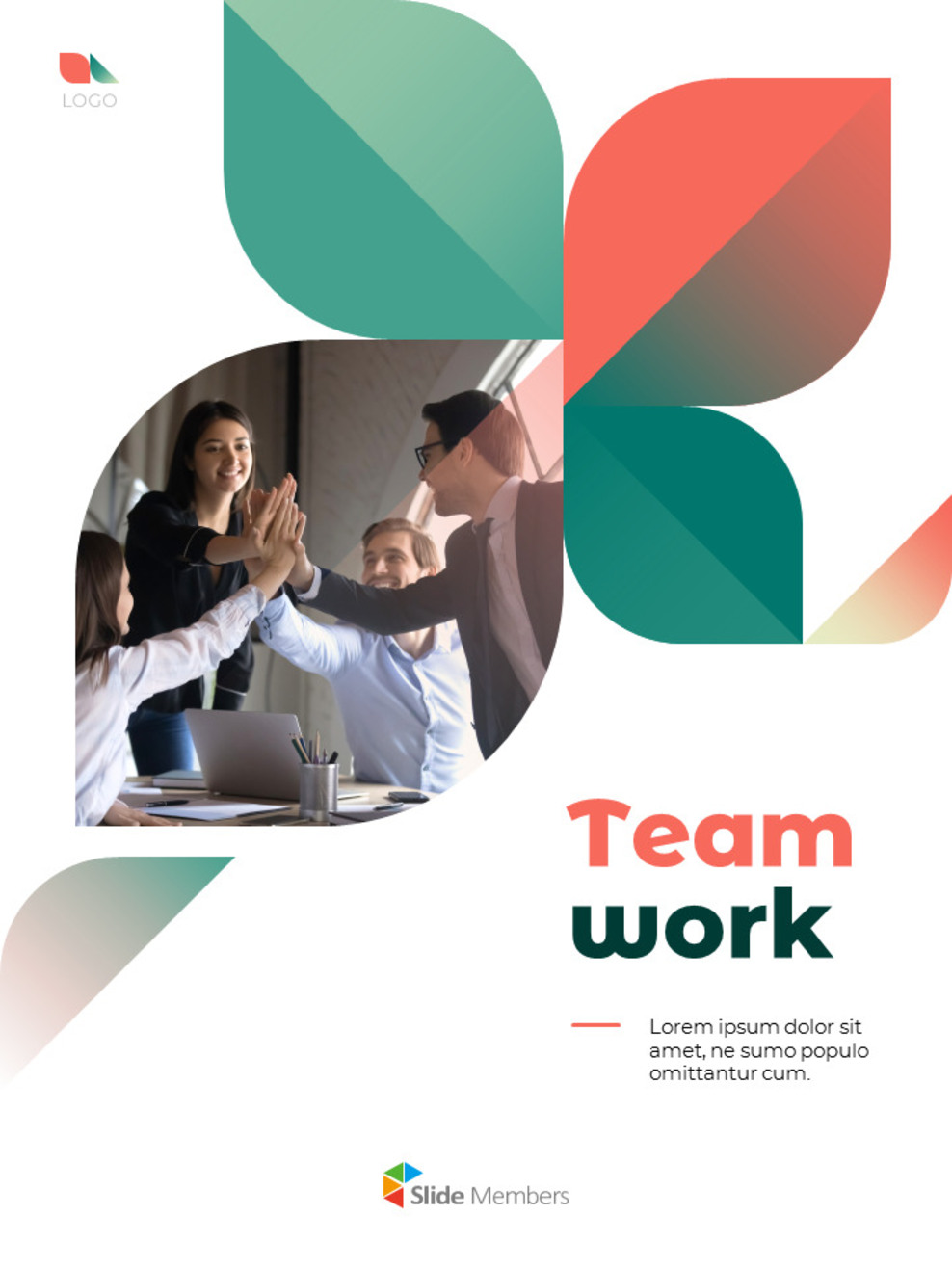 Teamwork-Bericht Google PowerPoint-Folien_01