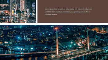 城市夜景 幻灯片PPT._09