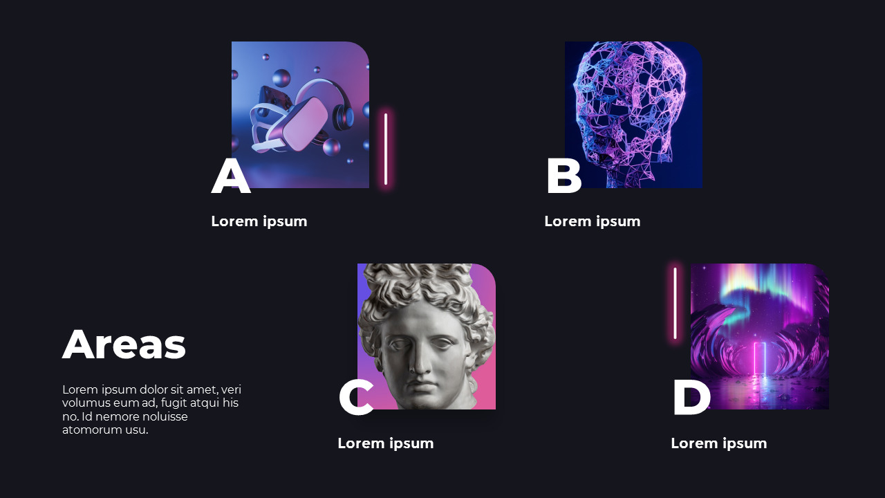 Futuristic Neon Concept Pitch Deck best presentation template