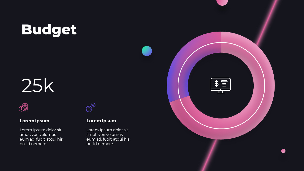 Futuristic Neon Concept Pitch Deck best presentation template