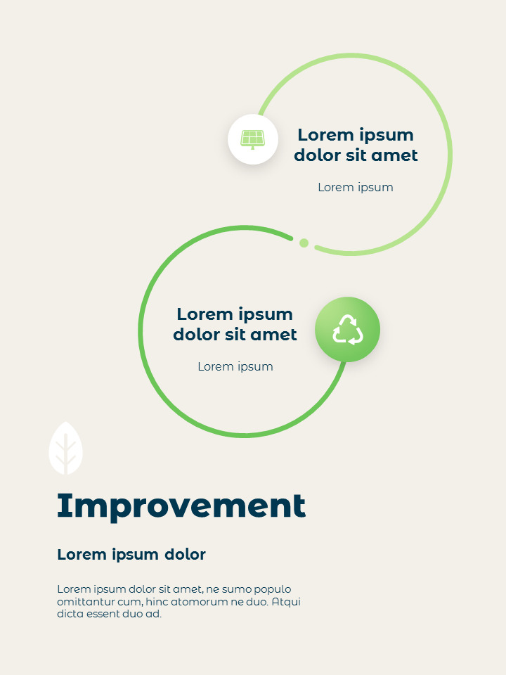 그린 프로젝트 보고서 PPT 디자인 템플릿
