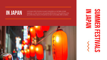 Summer festivals in Japan PowerPoint Design
