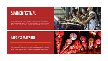 Summer festivals in Japan PowerPoint Design