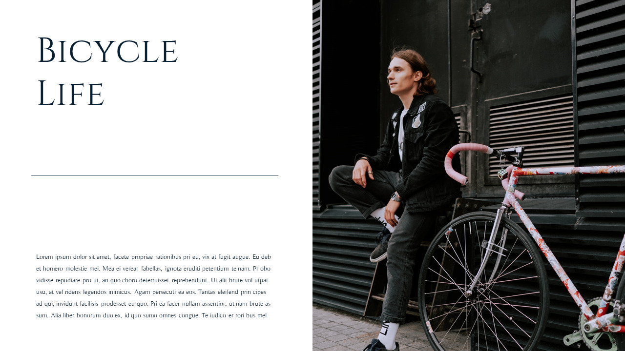 自転車の生活 PPTモデル_03