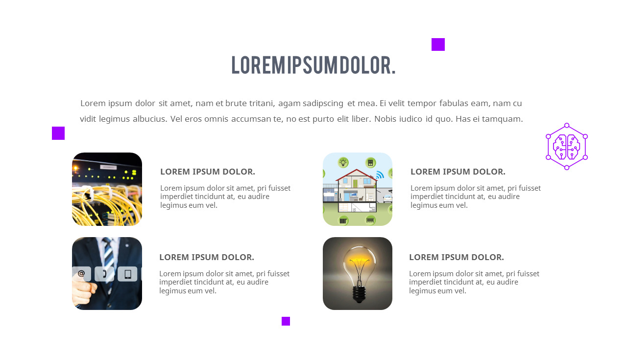 Digital Technology Theme PowerPoint Template