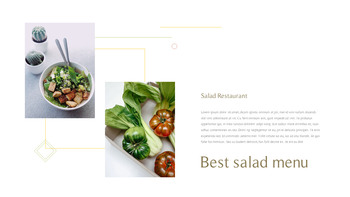 Salade Restaurant Meilleurs modèles PowerPoint_19