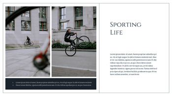 Bicycle Life good google slides template_05