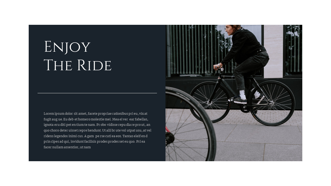 Bicycle Life good google slides template|Lifestyle