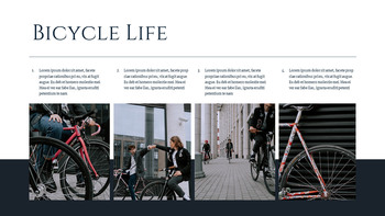 Bicycle Life good google slides template_07