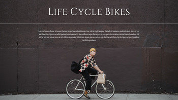 Bicycle Life good google slides template_12