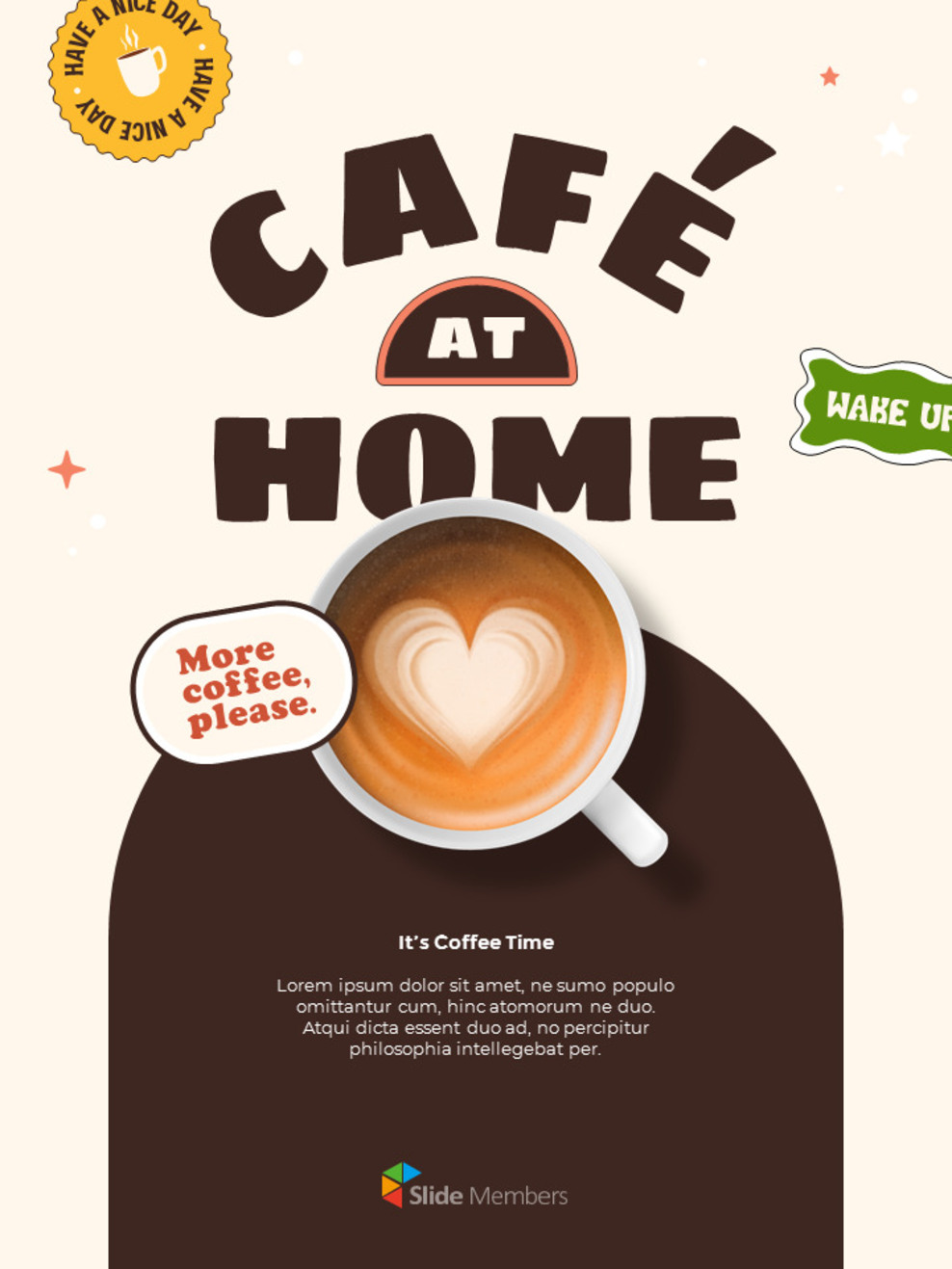 Café at Home Coffee Theme slideshare ppt_01