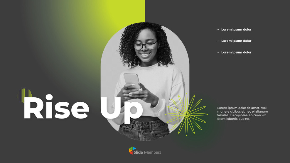 Plate-forme de présentation Rise Up Business prise de courant plantillas_01