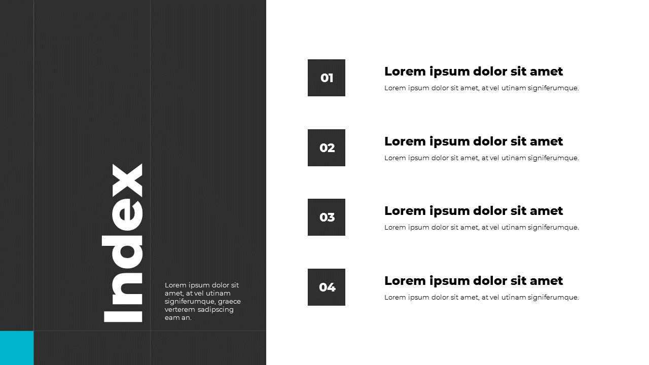 Grid Layout Business google google slides template