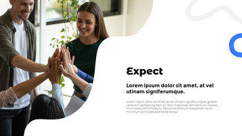 Wavy Abstract Concept Business PowerPoint Template