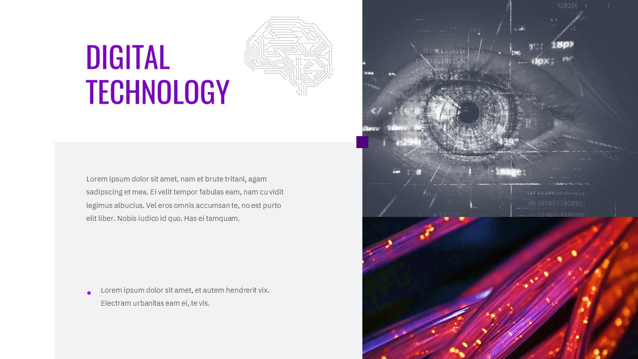 Digital Technology google slides theme