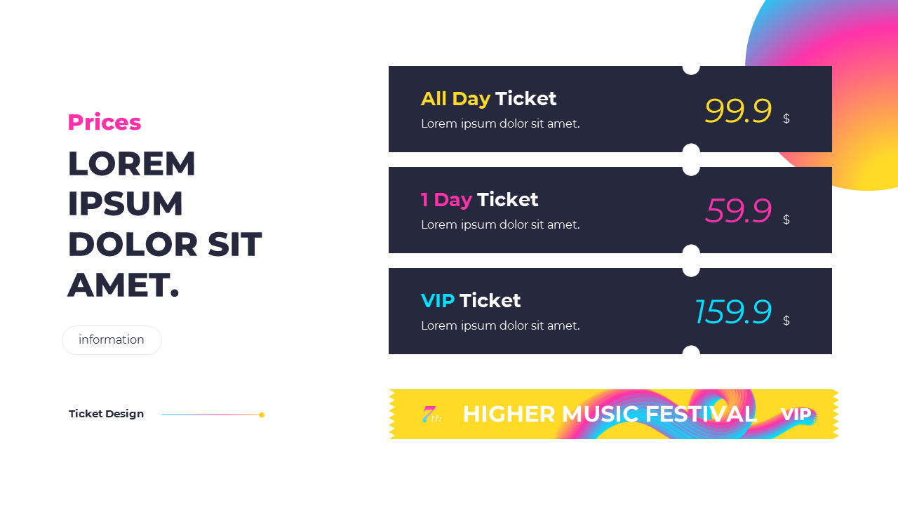Music Festival Pitch Deck Animated Slides in PowerPoint