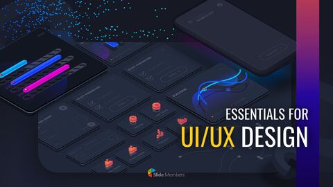 Essentials for UI/UX Design Google Slides Template Diagrams Design