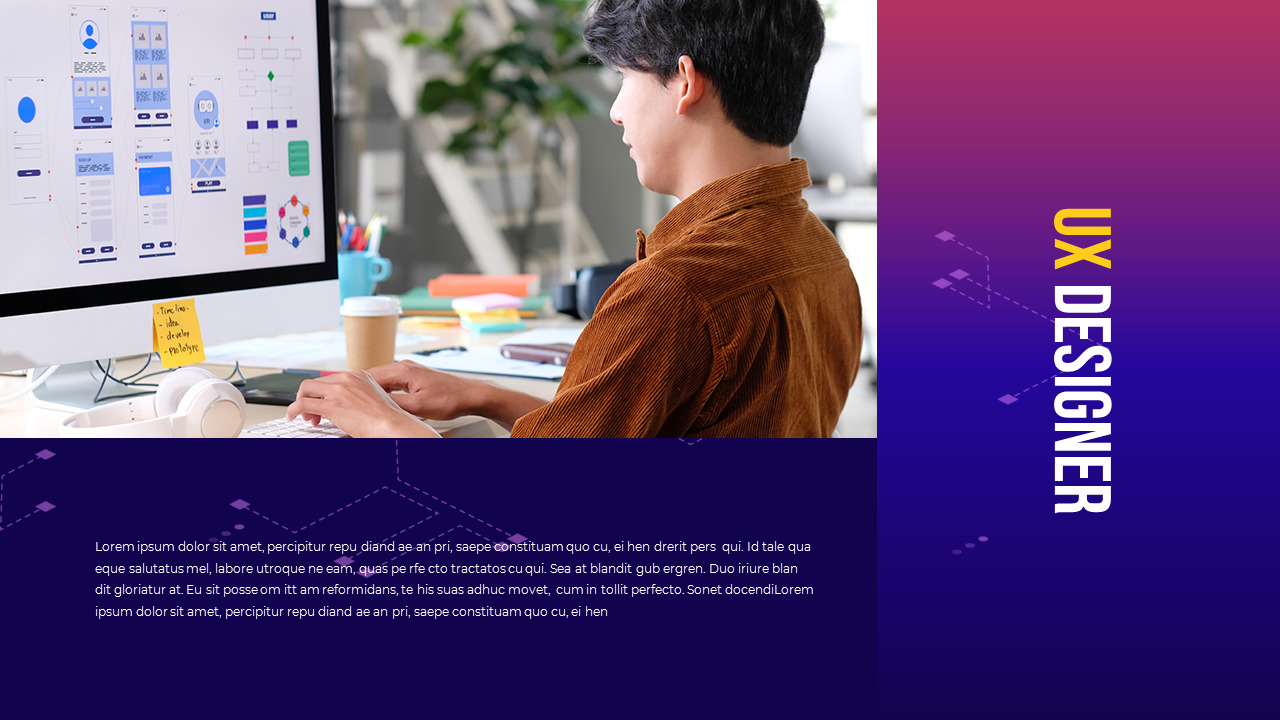 Essentials for UI/UX Design Google Slides Template Diagrams Design