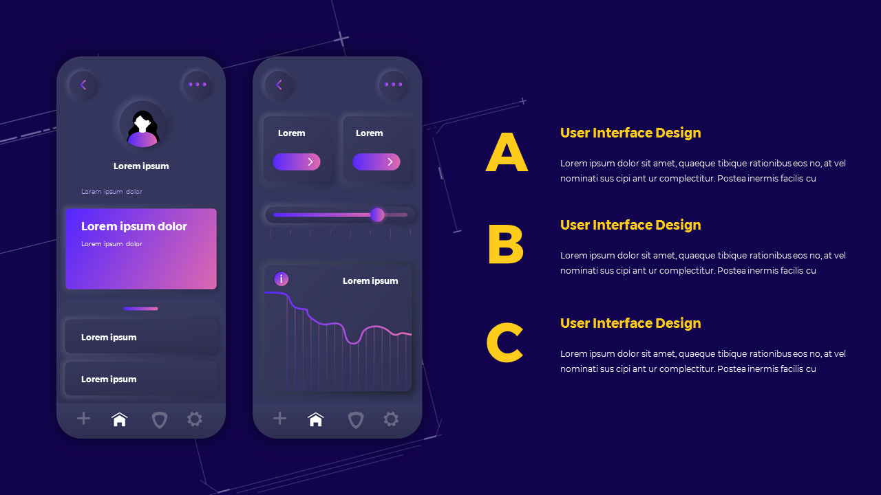 Essentials for UI/UX Design Google Slides Template Diagrams Design