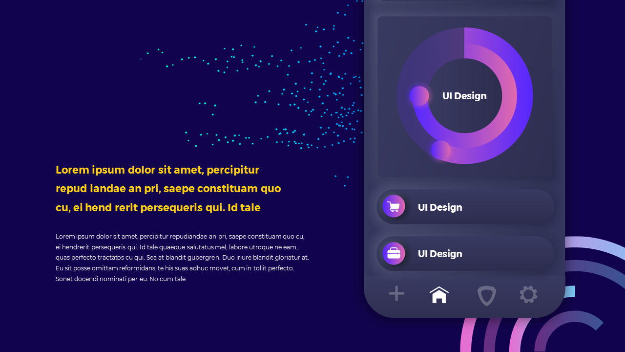 Essentials for UI/UX Design Google Slides Template Diagrams Design