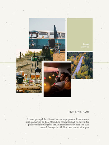 로맨틱 로드 여행 가을 캠핑 슬라이드 프레젠테이션_16