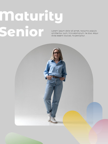 Beautiful Senior Life design presentation template_19