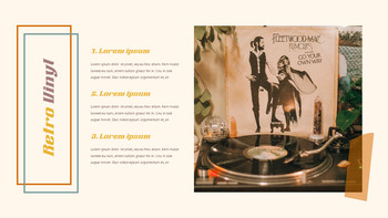 Collection Vinyle Rétro Modèles de thèmes PPT_09