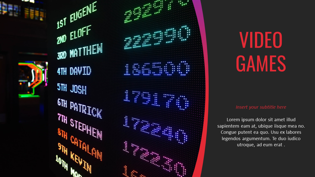 GAMING slides presentation