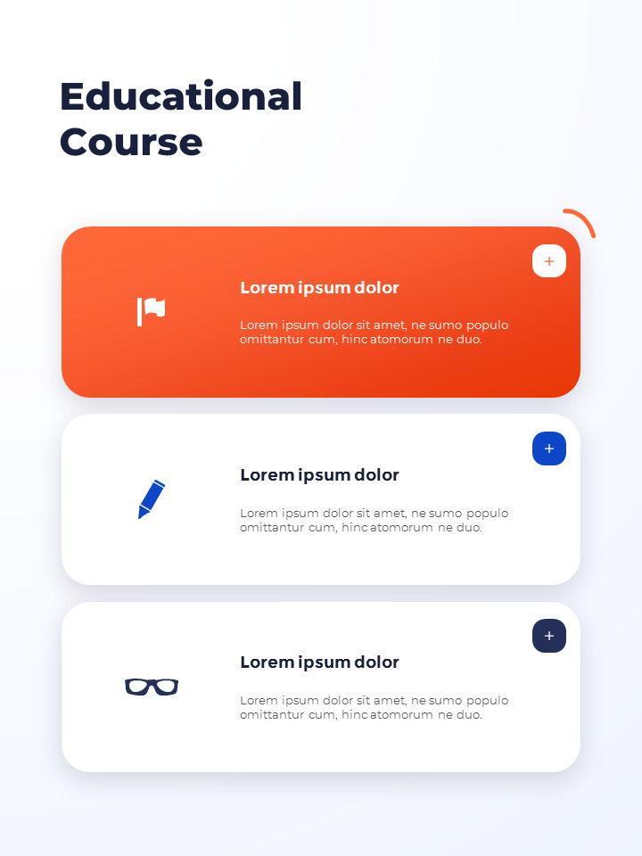 Learning Module Vertical Powerpoint Educate Vertical Interactive PPT
