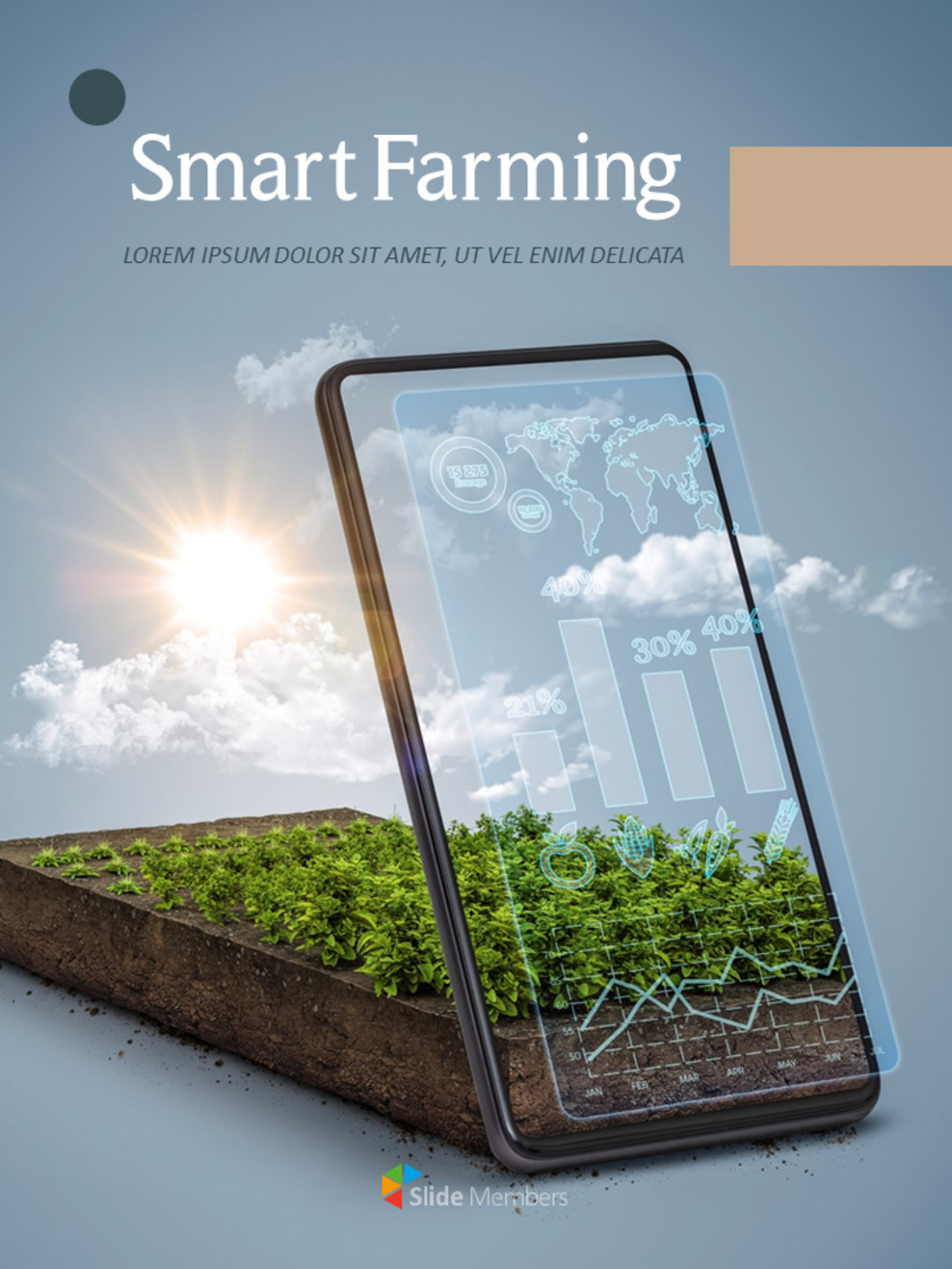 Smart Farming Easy PowerPoint Design_01