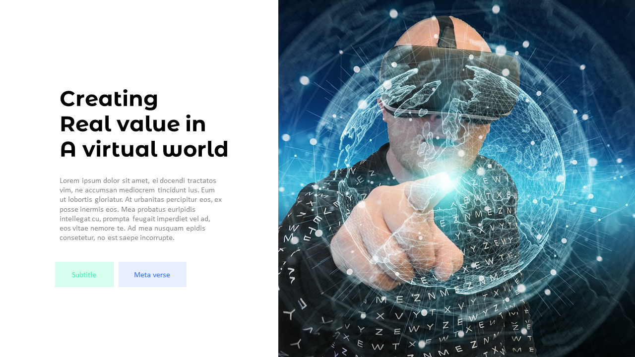 Metaverse presentation template ppt powerpoint