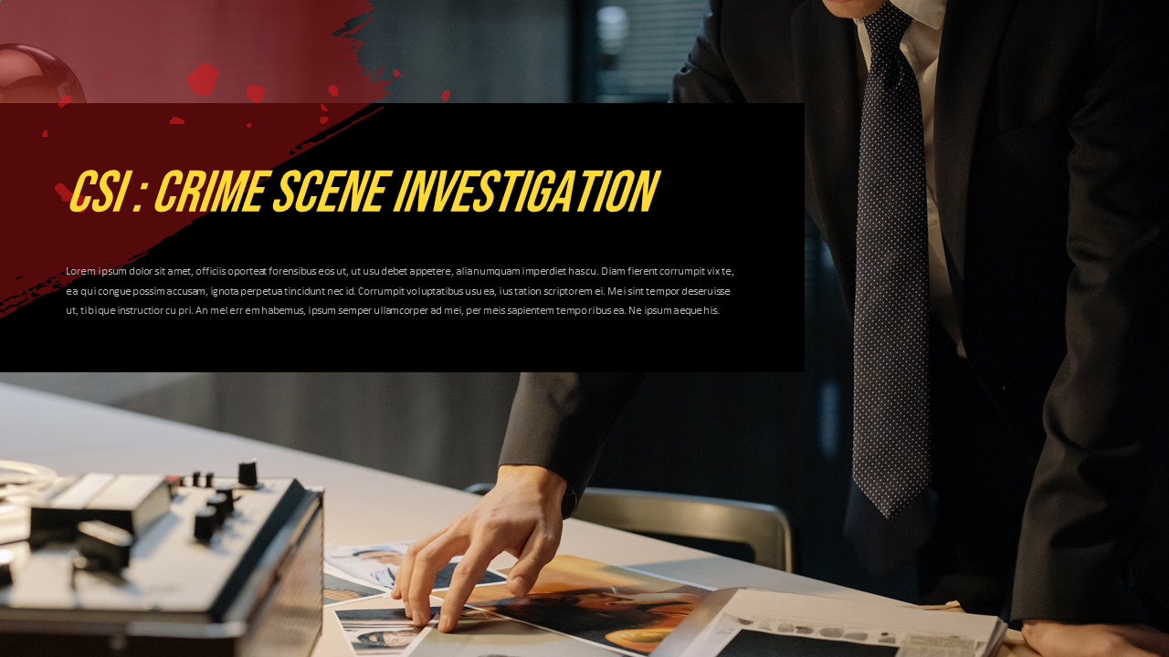 Crime Scene PowerPoint Presentation Examples