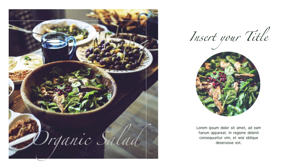 Vegetarian Food Keynote Presentation Template