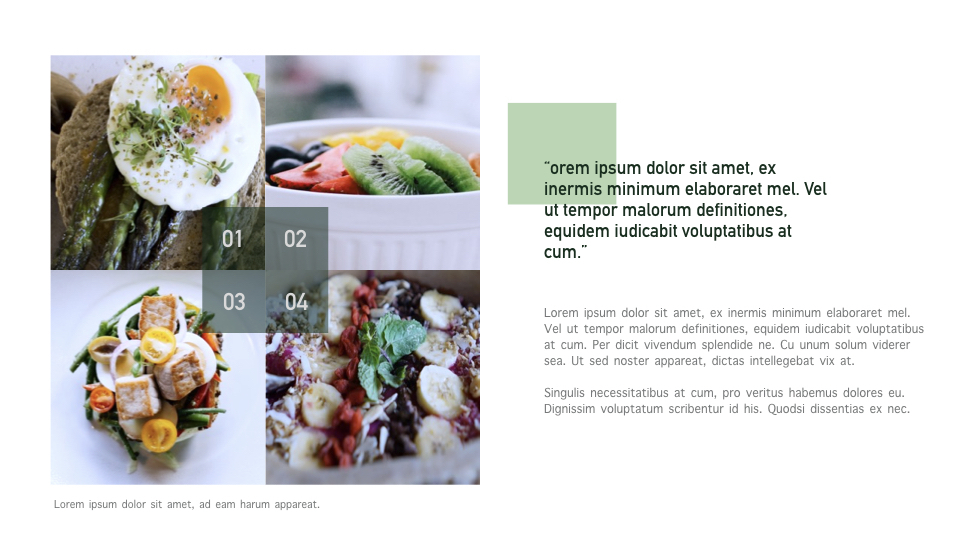 Vegetarian Food Keynote Presentation Template