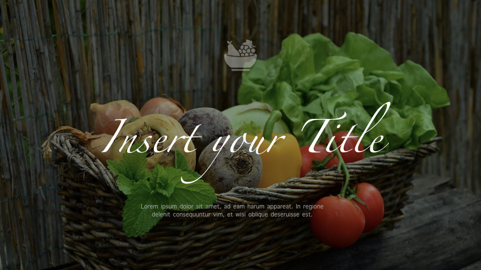 Vegetarian Food Keynote Presentation Template