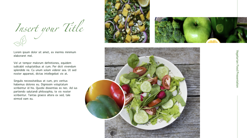 Vegetarian Food Keynote Presentation Template