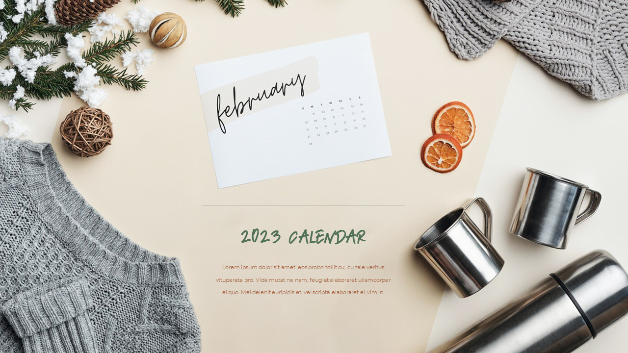 2023 Calendars & Planners template google slides business|Lifestyle