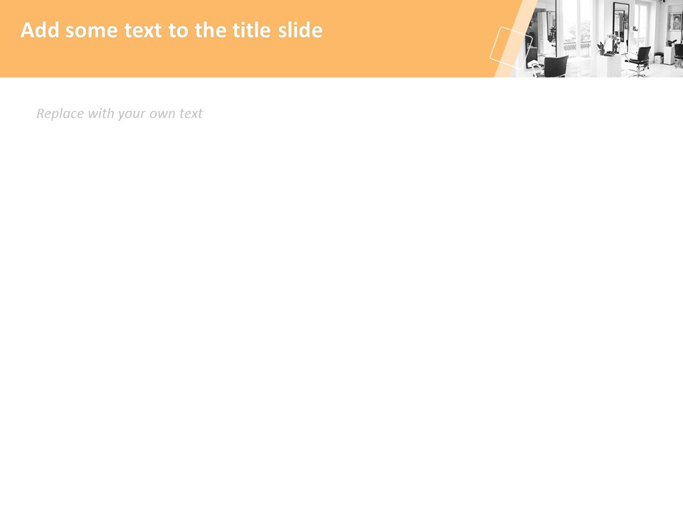 無料のpowerpointテンプレート ヘアサロンのインテリア