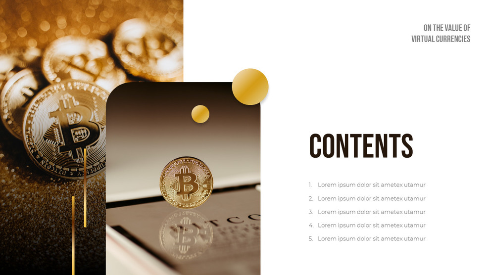 Free PPT Design - On the Value of Virtual Currencies|Templates|Slides
