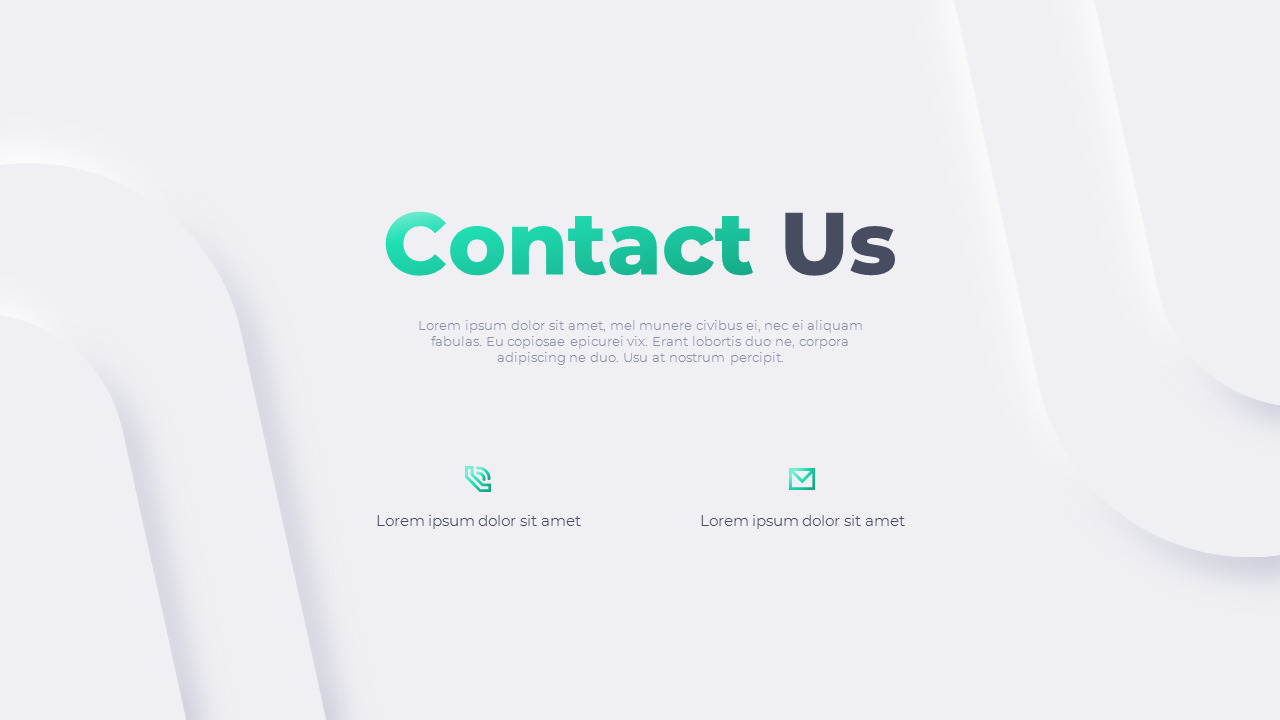 Neumorph Design Pitch Deck design template