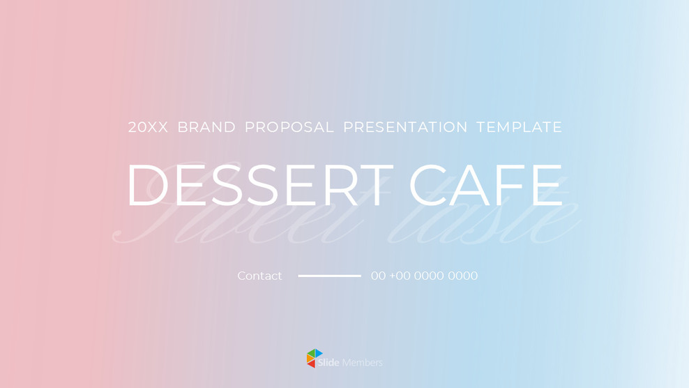 Dessert Cafe Simple Google Slides Templates|Business