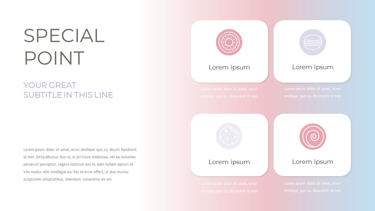 Dessert Cafe Simple Google Slides Templates Business