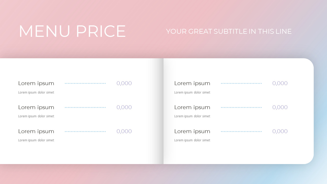 Dessert Cafe Simple Google Slides Templates Business