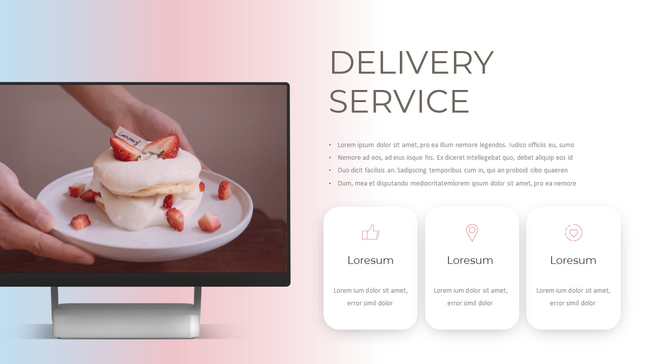 Dessert Cafe Simple Google Slides Templates Business