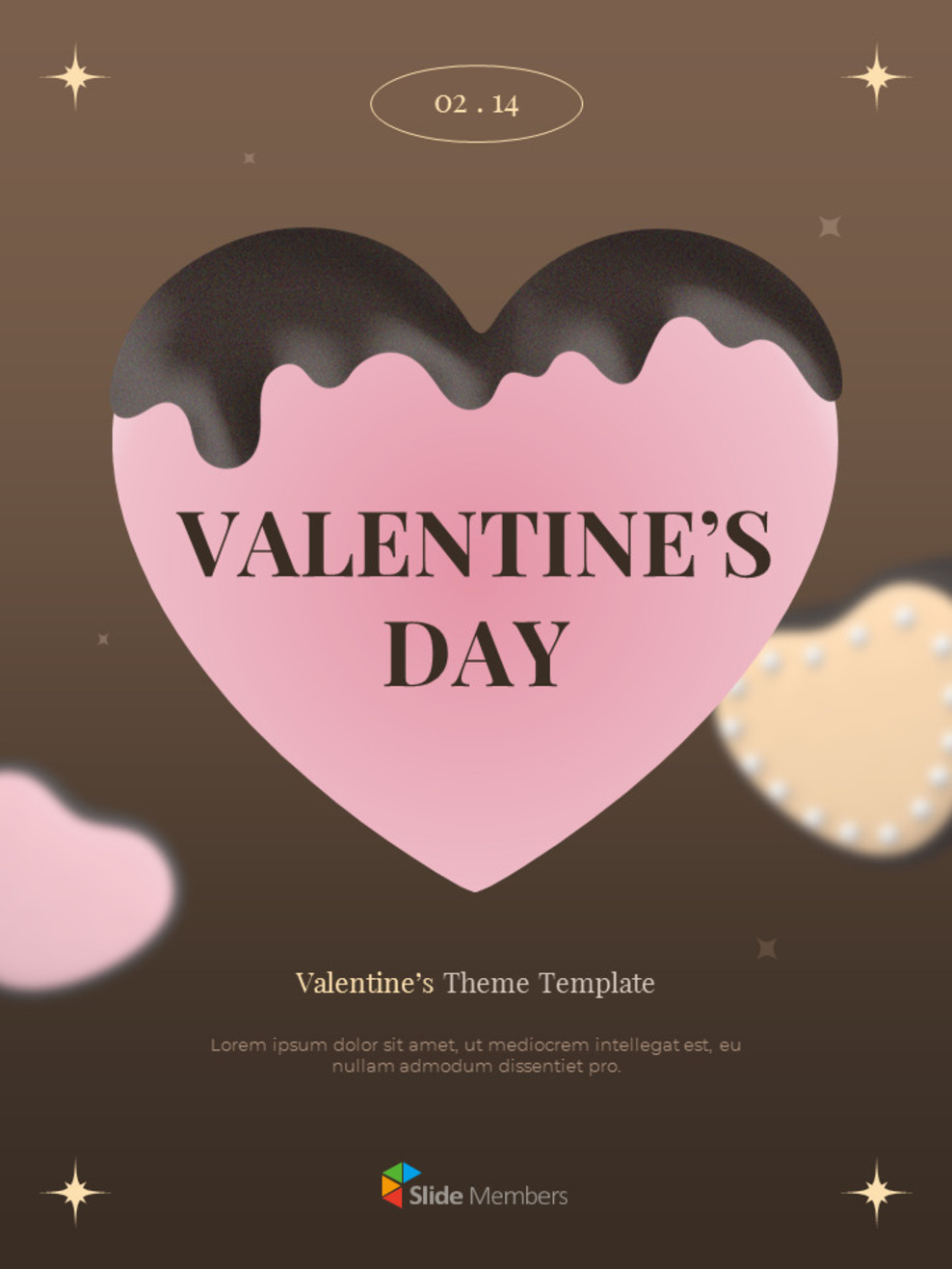 Thème doux de la Saint-Valentin meilleur modèle ppt_01