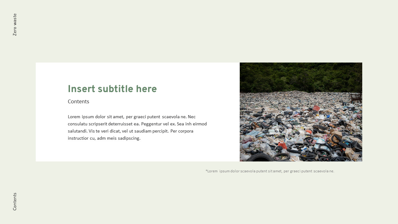 Zero Waste premium PowerPoint Templates