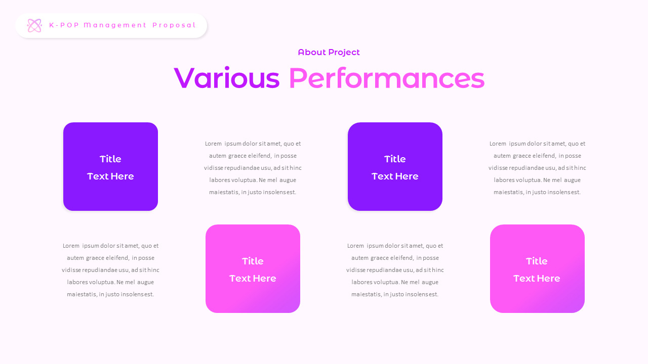 KPOP Entertainment Management Interactive PPT