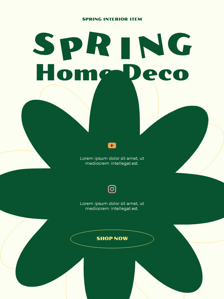 Spring Home Deco Interior Design google slides presentation slides