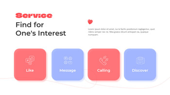 Find Your Love Dating App minimalist powerpoint template_04